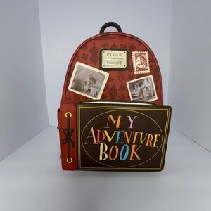 Loungefly Red Adventure Book Backpack
